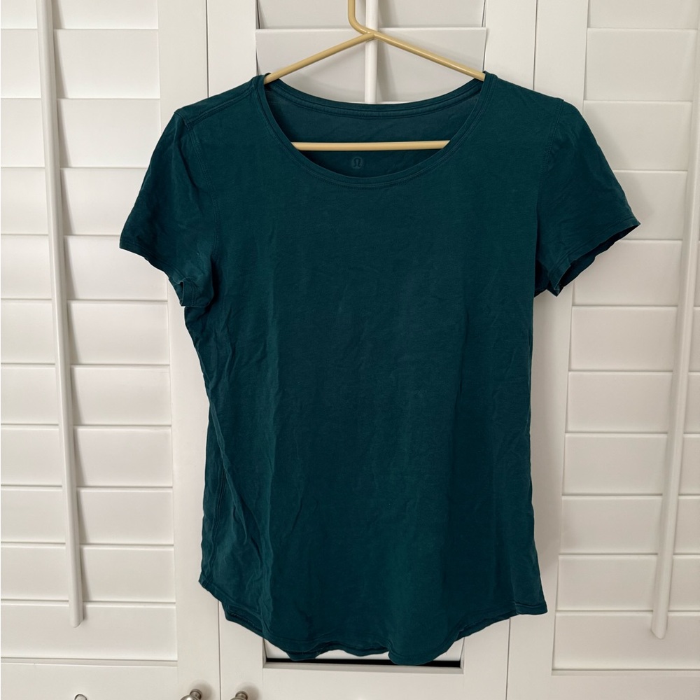lululemon athletica dark green love crew tee